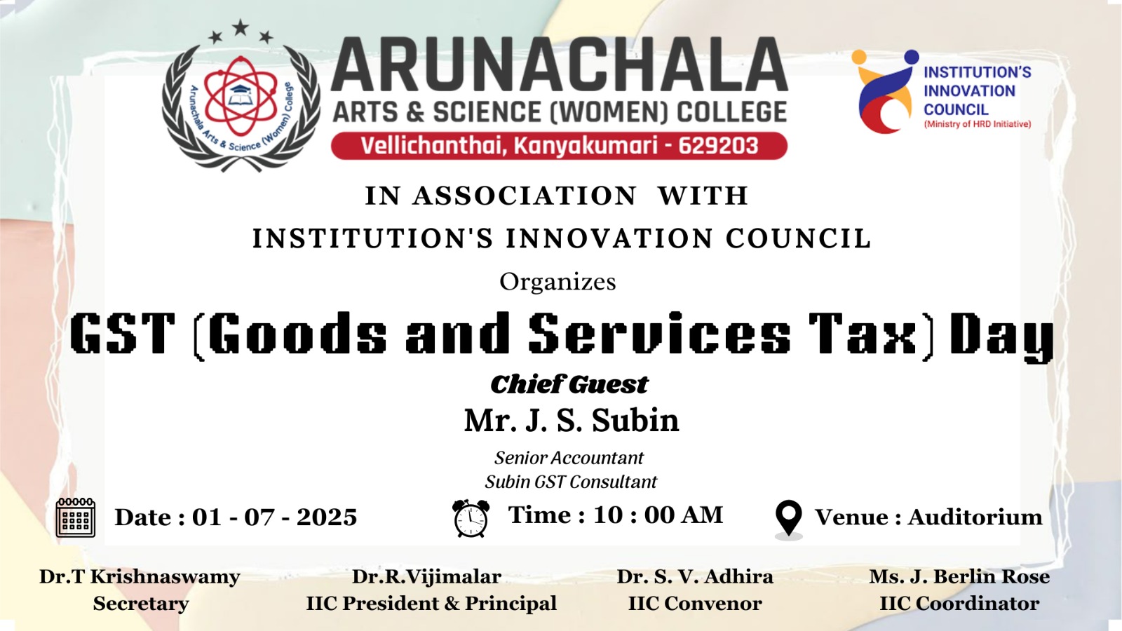📢💼 GST (Goods and Services Tax) Day Celebration 💰